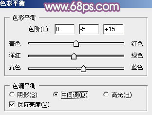 Photoshop为趴在绿草上的美女图片增加朦胧唯美的黄紫色