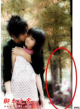 Photoshop制作浪漫非主流情侣照片