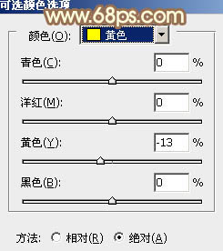 Photoshop给外景人物图片打造出柔美的秋季棕黄色