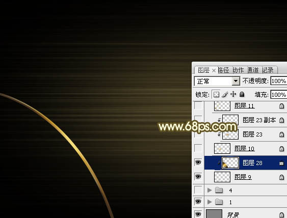 Photoshop设计制作非常华丽的金色VIP贵宾卡