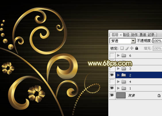 Photoshop设计制作非常华丽的金色VIP贵宾卡