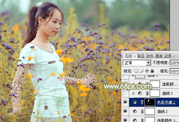 PhotoshopΪҰ���е���Ů����С���µķۻ�ɫ