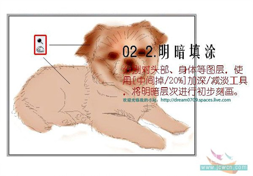 photoshop鼠绘可爱狗狗
