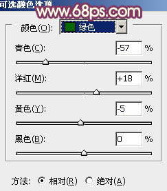 Photoshop为树林人物图片加上柔美的早秋色