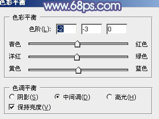 Photoshop将花草中的美女加上唯美梦幻的青蓝色