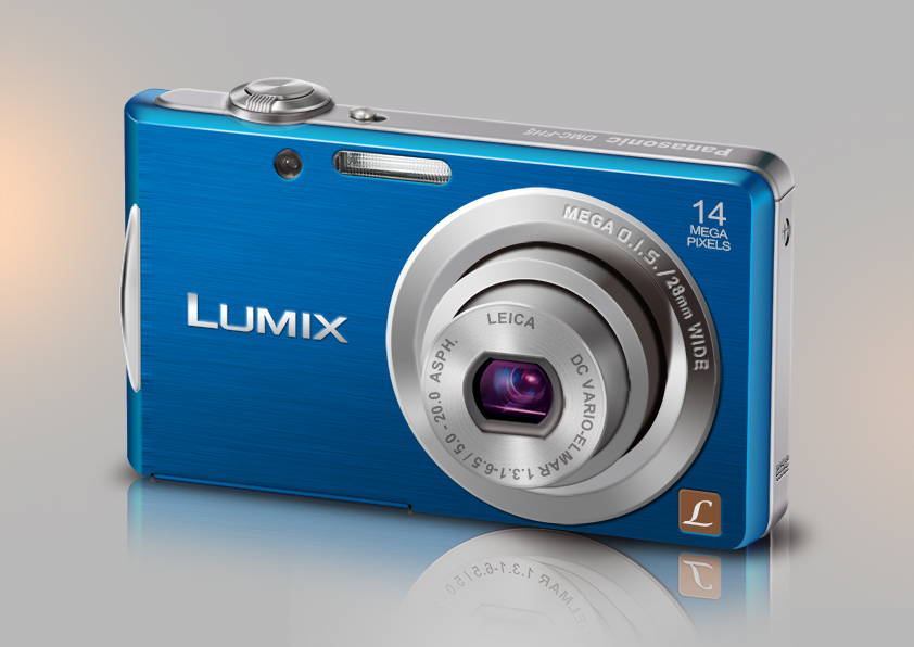 ps绘制精致的松下数码相机