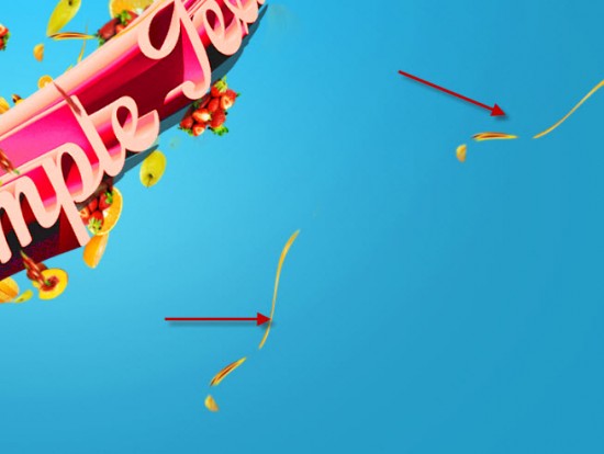 PS打造超漂亮的红色拖尾立体字 