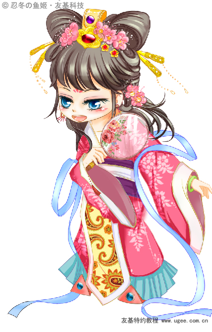 photoshop打造可爱的刁蛮公主卡通漫画