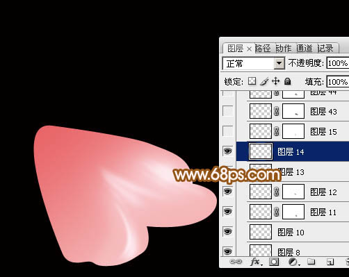 PS鼠绘超漂亮牡丹花 飞特网 PS鼠绘教程 PS鼠绘超漂亮金边牡丹花