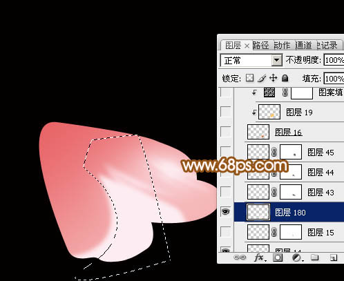 PS鼠绘超漂亮金边牡丹花