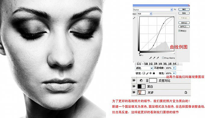 photoshop利用液化及美化为人物中性灰磨皮教程