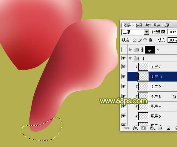 Photoshop设计制作一朵的粉嫩的玫瑰花