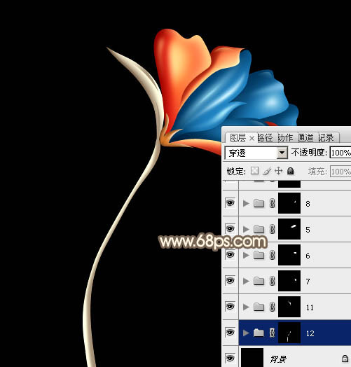 Photoshop�����һ�仪���Ĳ�ɫˮ������