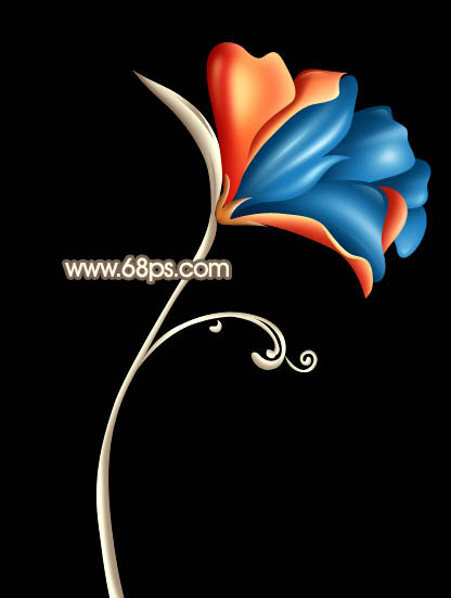 Photoshop�����һ�仪���Ĳ�ɫˮ������