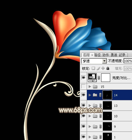Photoshop�����һ�仪���Ĳ�ɫˮ������