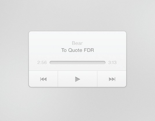 PS打造一枚简约音乐播放器