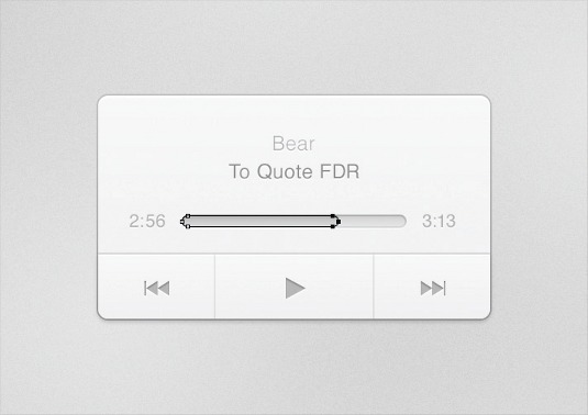 PS打造一枚简约音乐播放器