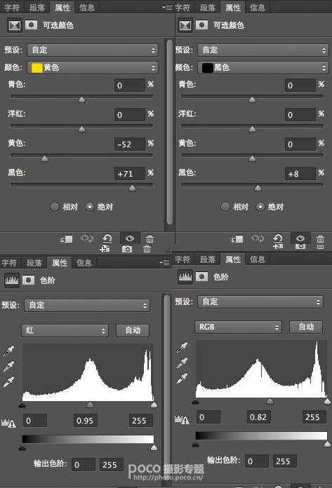 PS为人像深秋灰冷调意境效果