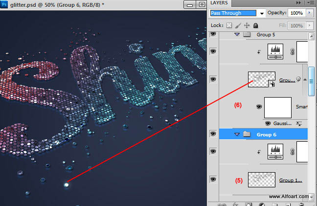Photoshop设计制作非常绚丽的彩块透视字