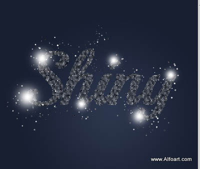 Photoshop设计制作非常绚丽的彩块透视字