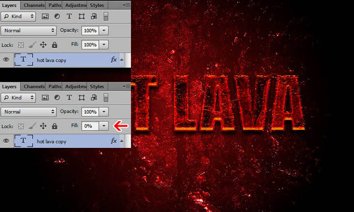 photoshop利用图层样式和火焰素材制作超酷的火焰立体字