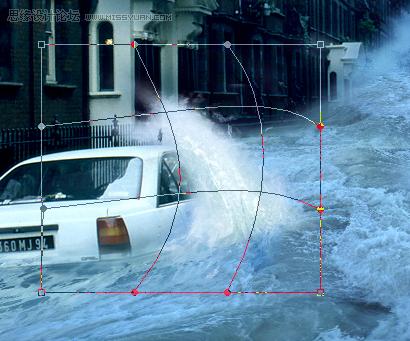 ps打造出逼真的城市暴涨洪水场景