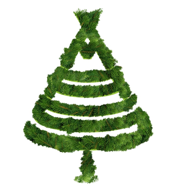 Photoshop(PS)结合Illustrator设计制作简单漂亮的圣诞节圣诞树图实例教程