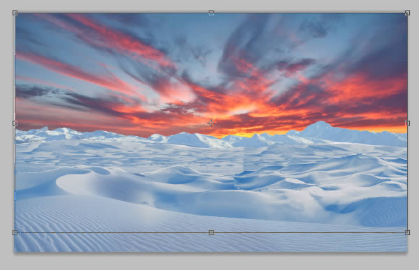 photoshop将荒漠场景打造出迪士尼风格的雪景图