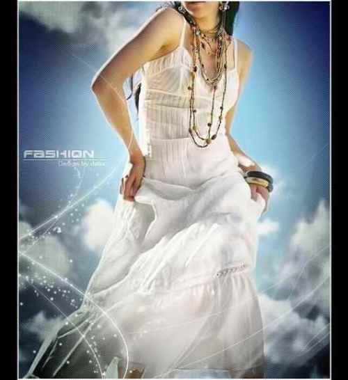 Photoshop将有噪点的美女照片制作音乐艺术效果