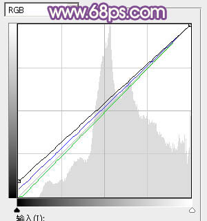 Photoshop为清爽的公园美女调制唯美的淡暖色