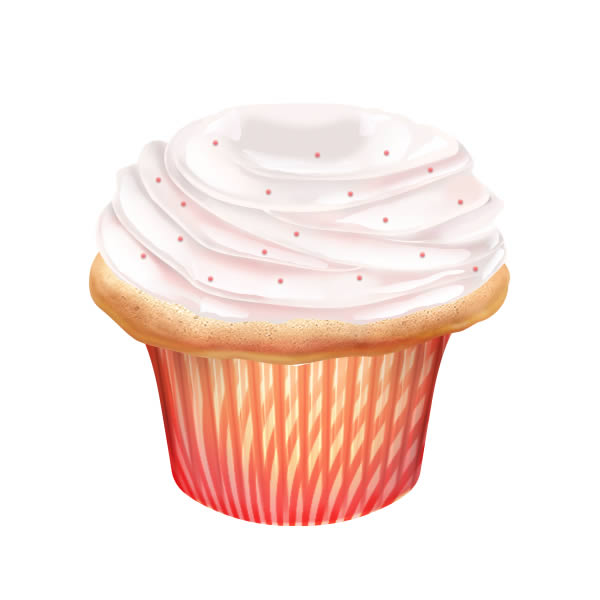 PS鼠绘制做一个甜美的奶油蛋糕