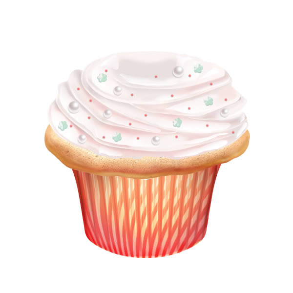 PS鼠绘制做一个甜美的奶油蛋糕