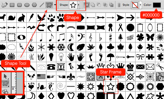 PS利用自定义形状快速打造精美图案