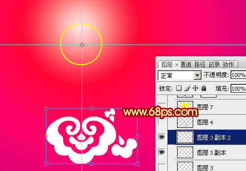 Photoshop打造非常华丽的2014马年立体花纹圆盘