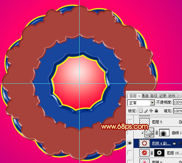 Photoshop打造非常华丽的2014马年立体花纹圆盘
