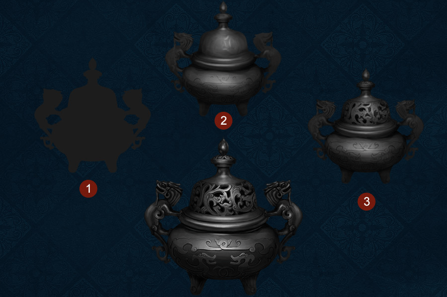 PS设计制作一个逼真的香炉图标