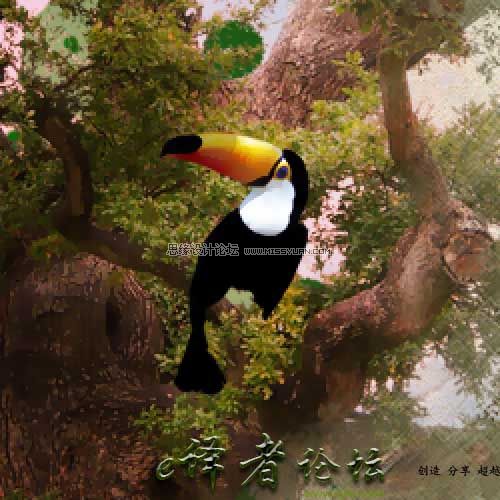 Photoshop合成魔幻虚构的水彩画效果图