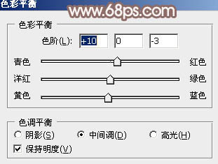 Photoshop为绿树边的美女加上古典中性淡褐色