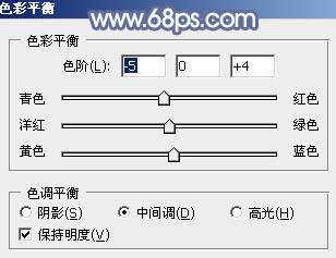 Photoshop为溪边美女图片打造梦幻的淡蓝色