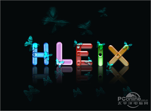 Photoshop利用图层样式制作出色彩绚丽的新潮质感文字