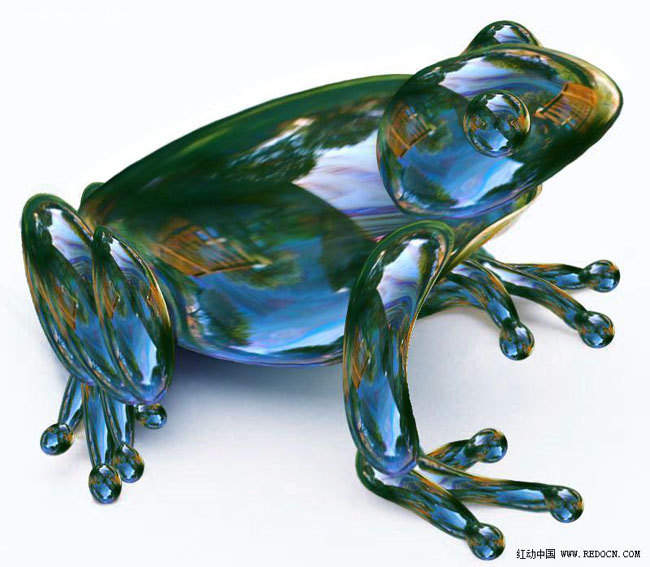 PS合成一只剔透的玻璃青蛙”