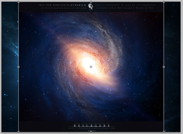 PS合成制作梦幻太空时代的光天使的场景