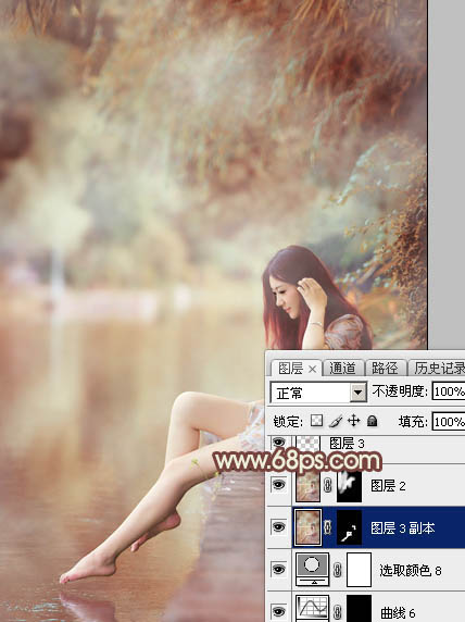 PhotoshopΪϪ�ߵ���Ů���Ƴ�Ư���ĵ������ɫ