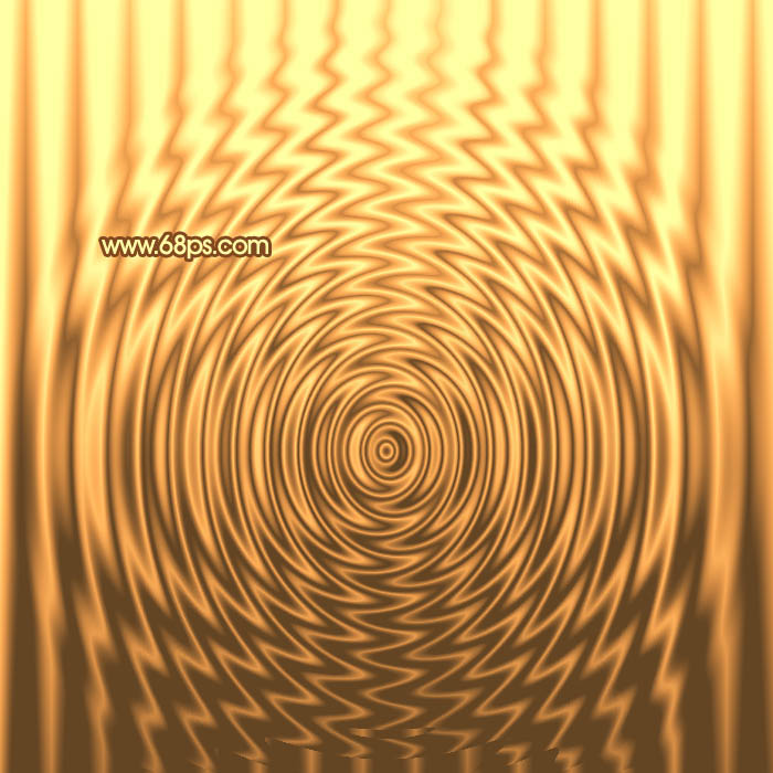 Photoshop打造华丽的金色彩带字效果