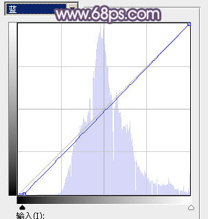 Photoshop将湖景美女图片打造出冷暖对比的冷调蓝紫色