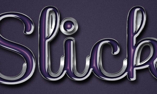 Photoshop设计制作时尚的发光金属边框字