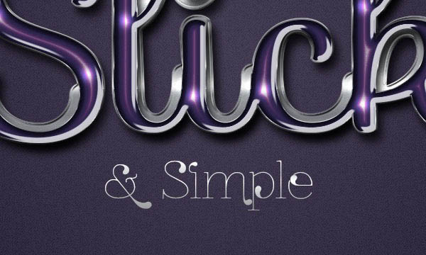 Photoshop设计制作时尚的发光金属边框字