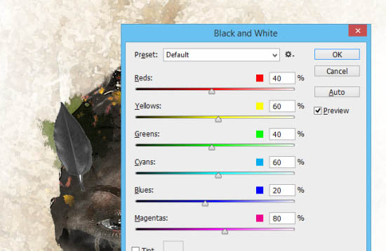 Photoshop��������������Ҷͷ��Ч��