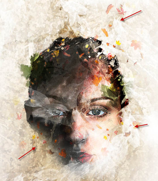 Photoshop��������������Ҷͷ��Ч��