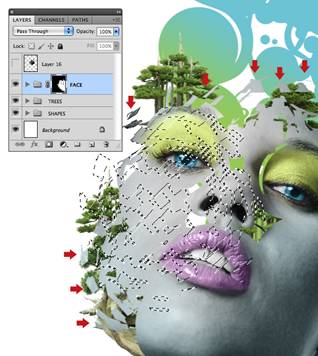 Photoshop设计时尚大气的彩绘杂志封面